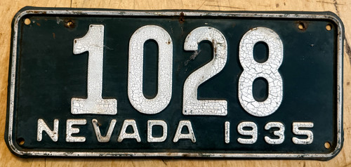 1935 nevada targa - passeggero, "
